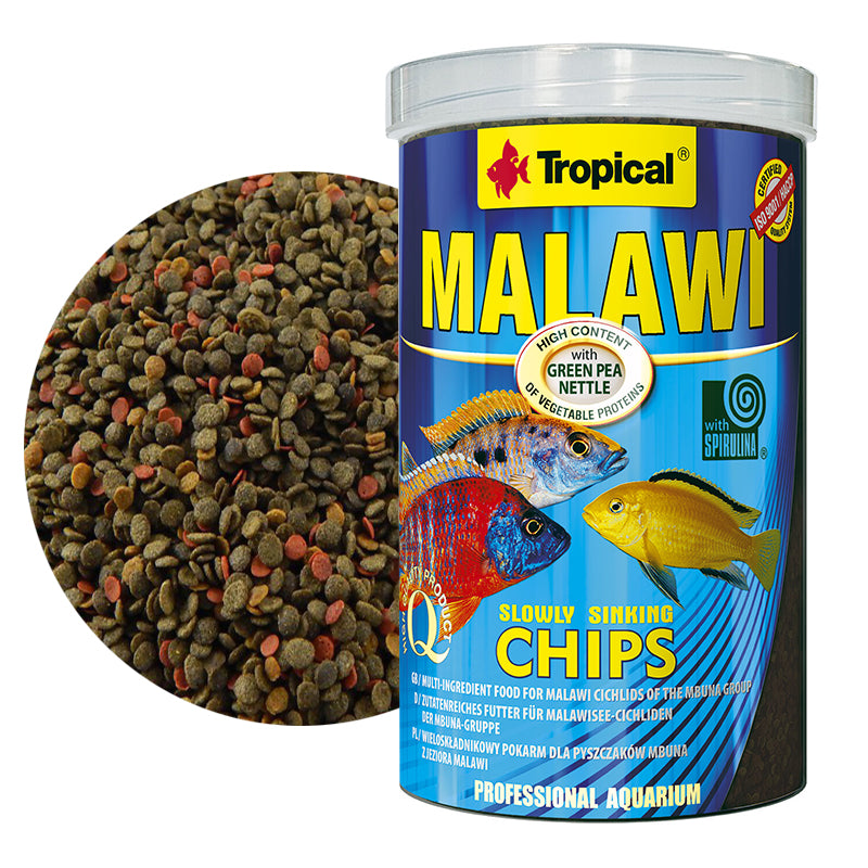 Tropical Malawi Chips w/ Spirulina 130g – Williamstown Aquarium