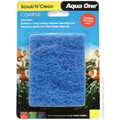 Aqua One Scrub n Clean Pad Coarse Small (Glass Only)