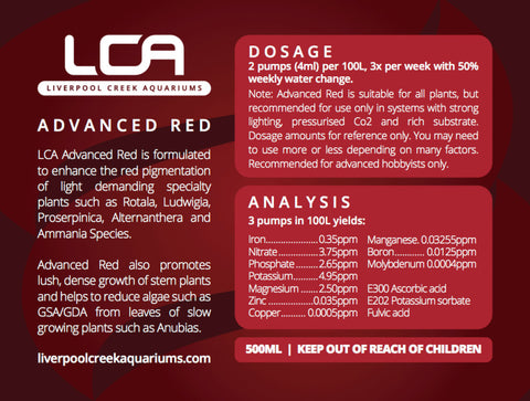LCA Advanced Red 500ml